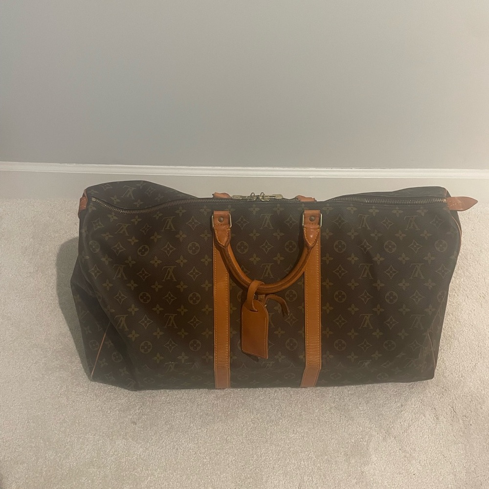 Louis Vuitton Dark Brown Monogram Duffel Bag - unisex vintage piece circa 1995